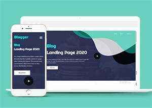 美食自媒体博客类网页模板源码 - 淘金派资源网