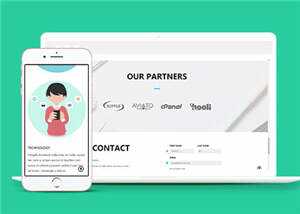 橙色产品展示企业HTML网页模板下载 - 淘金派资源网