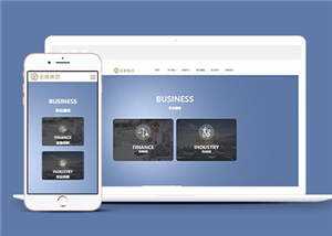 简约网络设计金融企业前端网站模板下载 - 淘金派资源网