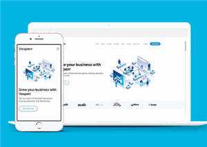 简约数字产品展示响应式网页模板下载 - 淘金派资源网