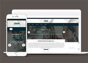 简洁创意内容写作博客网页模板 - 淘金派资源网