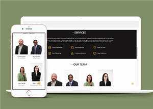 商业贸易服务展示HTML网页模板下载 - 淘金派资源网