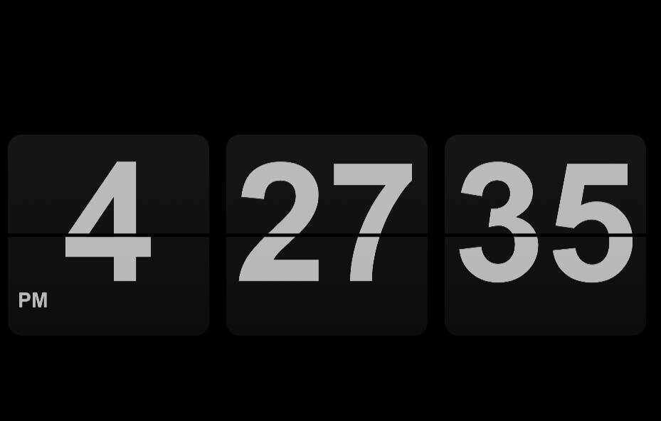 倒计时单页翻页时钟HTML源码，黑色翻页时钟HTML源码 - 淘金派资源网