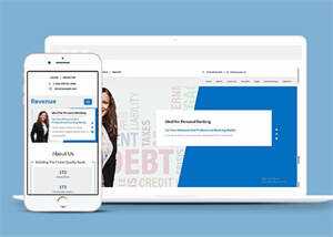 商务咨询金融服务公司模板源码 - 淘金派资源网