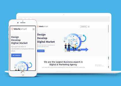 宽屏网络应用开发网站模板下载 - 淘金派资源网