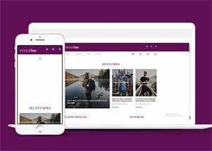 简洁新闻资讯播报网站模板源码 - 淘金派资源网