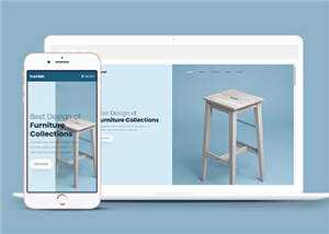 家居品牌公司响应式网页模板下载 - 淘金派资源网