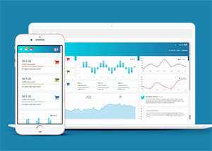 宽屏WOW后台管理网站模板下载 - 淘金派资源网