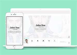 js切换个人简历主页类网站模板 - 淘金派资源网