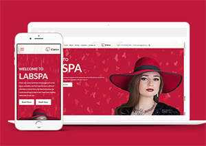 简洁女性护肤品牌企业网站模板 - 淘金派资源网