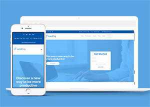 浅蓝色VIP软件单页面模板下载 - 淘金派资源网