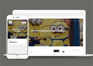 简约动画设计公司网站模板源码 - 淘金派资源网