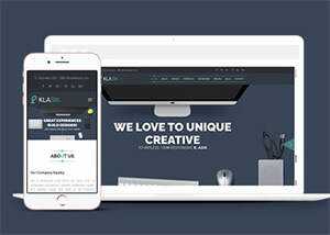 创意设计机构单页源码模板下载 - 淘金派资源网