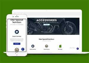 汽车零件生产公司网站模板下载 - 淘金派资源网