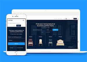 宽屏北欧风格家具商城网站模板 - 淘金派资源网