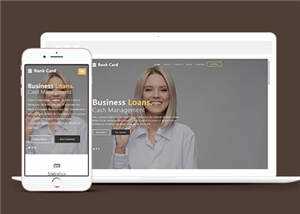 商业信贷行业响应式通用网站模板下载 - 淘金派资源网