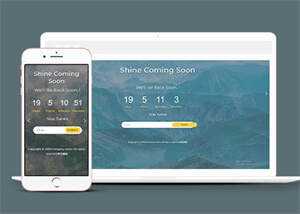 背景图倒计时网站模板源码下载 - 淘金派资源网