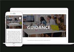 机构介绍动态响应式网页模板下载 - 淘金派资源网