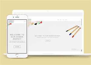 响应式极简4A广告公司企业模板 - 淘金派资源网