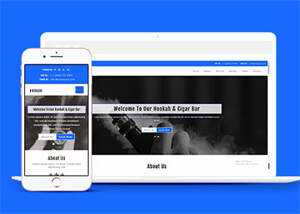 宽屏雪茄烟草公司网站模板下载 - 淘金派资源网