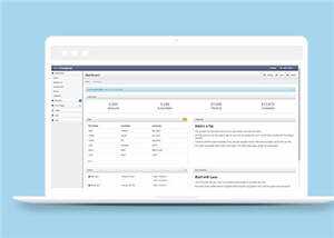蓝色公司Bootstrap后台源码模板下载 - 淘金派资源网