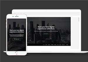 创意产品商务服务响应式网页模板下载 - 淘金派资源网