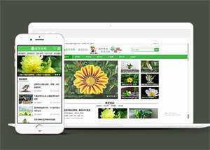 响应式花卉养殖资讯类前端模板 - 淘金派资源网