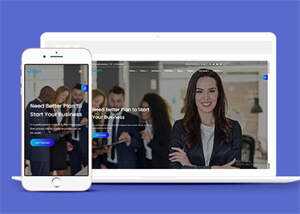 营销咨询服务网站HTML5模板 - 淘金派资源网
