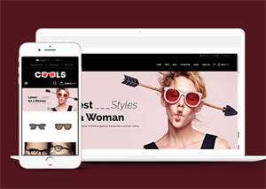 响应式眼镜网上商城HTML5模板 - 淘金派资源网