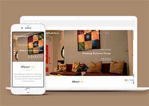 宽屏室内设计视差网站模板下载 - 淘金派资源网