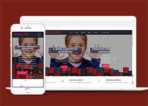 宽屏图书教育HTML网站模板源码 - 淘金派资源网