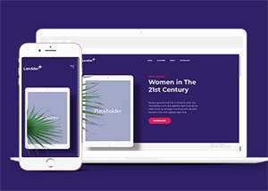 响应式电子书企业官网网站模板 - 淘金派资源网