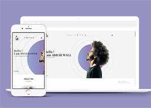 白色简洁设计师网站模板下载 - 淘金派资源网