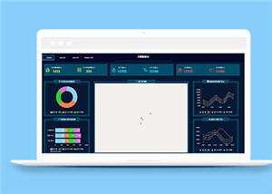 炫酷医院门诊大数据展示源码模板下载 - 淘金派资源网