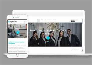 宽屏商务公司CSS3模板下载 - 淘金派资源网