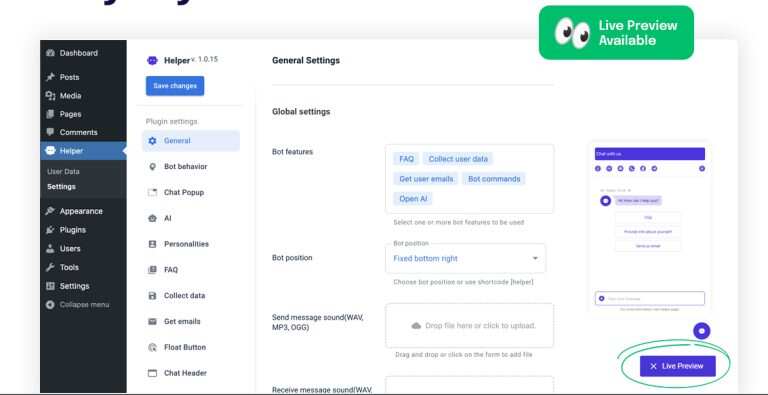 图片[3] - WordPress 插件 OpenAI 聊天机器人 – Helper助手破解版 1.0.18 - 淘金派资源网