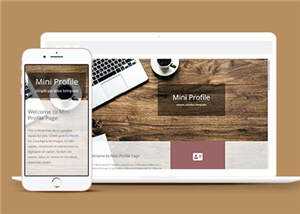 简洁项目简介展示响应式网页模板下载 - 淘金派资源网