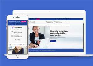 响应式理财产品公司HTML网页模板下载 - 淘金派资源网