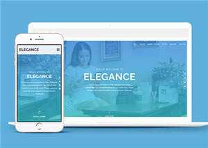 简洁服务展示动态公司响应式网页模板下载 - 淘金派资源网