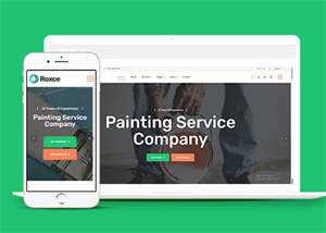 涂料油漆厂家网站模板下载 - 淘金派资源网