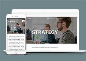 教育机构介绍动态响应式网站模板下载 - 淘金派资源网