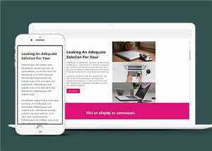 简洁商务创造营销服务响应式网页模板下载 - 淘金派资源网