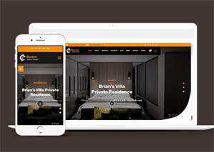 宽屏室内装饰设计公司网站模板 - 淘金派资源网