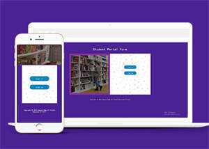 学校图书馆注册登录类网站模板 - 淘金派资源网