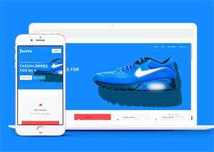 耐克品牌鞋商城类网站模板源码 - 淘金派资源网
