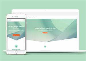 简洁商城运营管理响应式网站模板下载 - 淘金派资源网