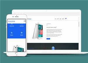 宽屏创意产品动态展示响应式网站模板下载 - 淘金派资源网