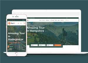 旅游套餐服务网站HTML5源码模板 - 淘金派资源网