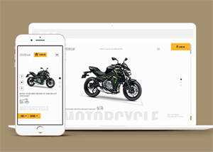 宽屏雅马哈机车类网站模板下载 - 淘金派资源网