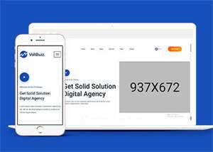 数字科技企业网站HTML模板下载 - 淘金派资源网